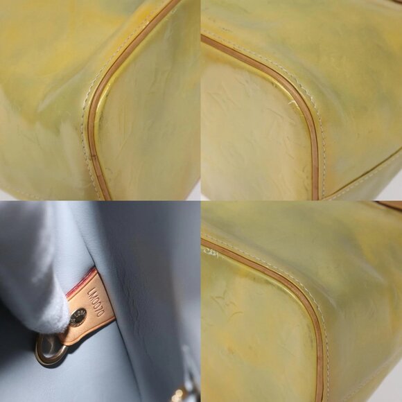 LOUIS VUITTON Monogram Vernis Houston Hand Bag Gris M91053 LV Auth 117329 - Picture 13 of 14